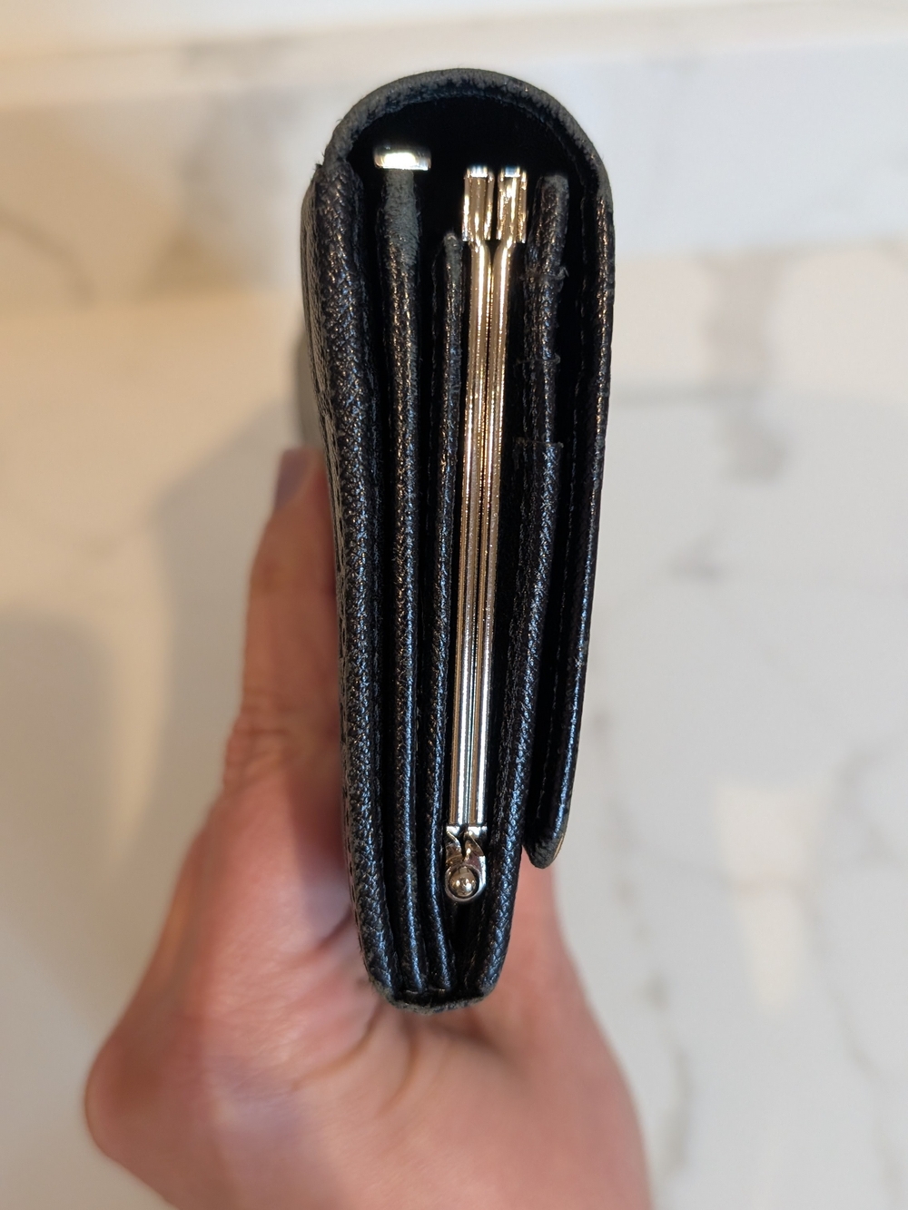 Burberry Black Leather Continental Wallet - Picture 5 of 10